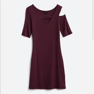 NWT Goldray Xandra ribbed knit dress - burgundy